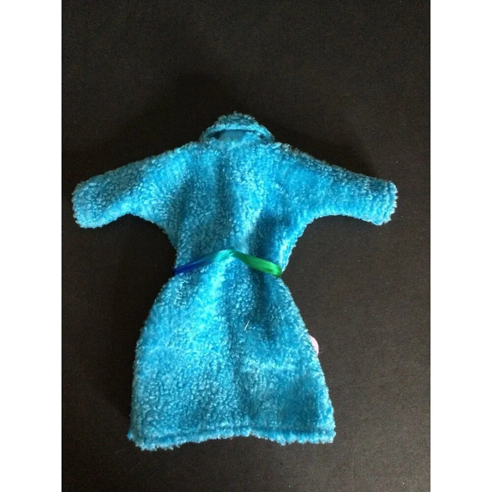 Vintage Barbie Skipper Doll Clothes Lot 6 Dresses 80s jacket fur coat fuzzy robe